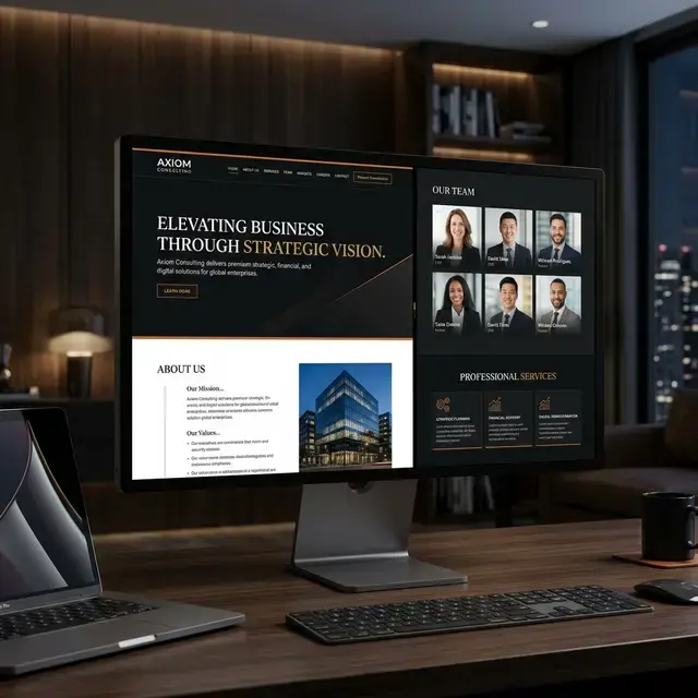 Sitios Corporativos — ejemplo visual