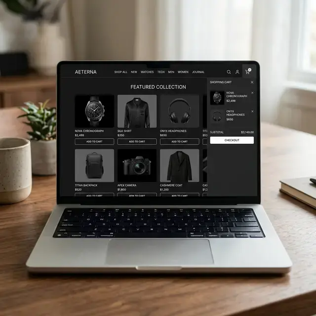 E-commerce — ejemplo visual